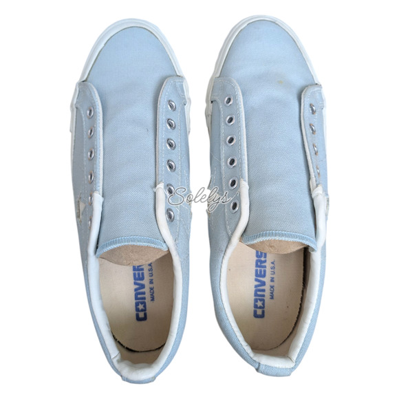 Converse One Star 95 Vtg 1990s Ox Low Sky Blue Made in USA Sneaker M6/W8 RARE - Picture 12 of 13
